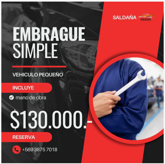 CAMBIO EMBRAGUE SIMPLE